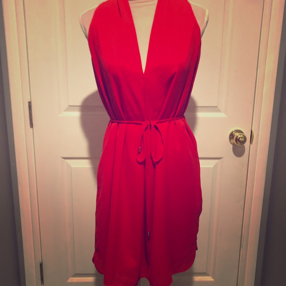 RW & Co true red dress with pockets!